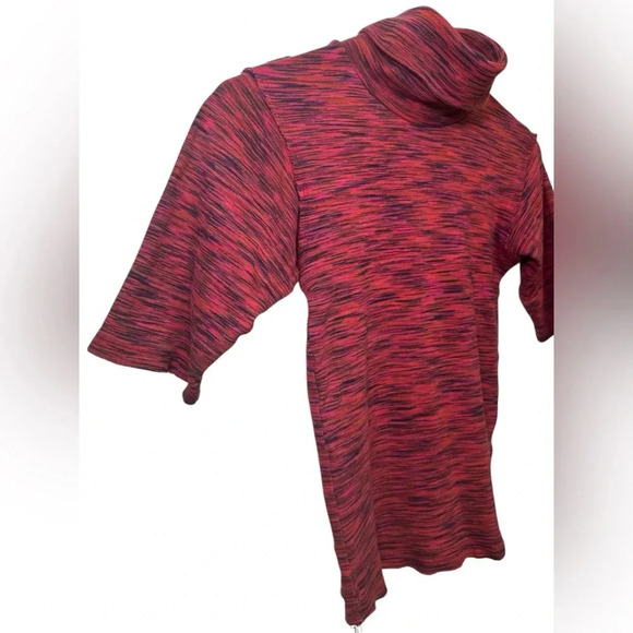 FREE PEOPLE Womens Sunshine Space Dye Elbow Sleeves Turtleneck cotton top - Picture 3 of 9